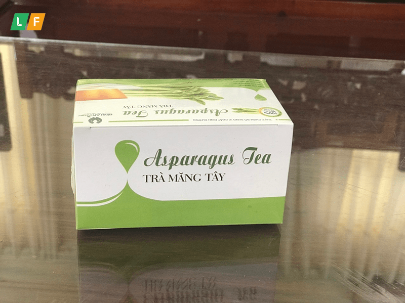 Một số thương hiệu trà măng tây đóng gói nổi tiếng